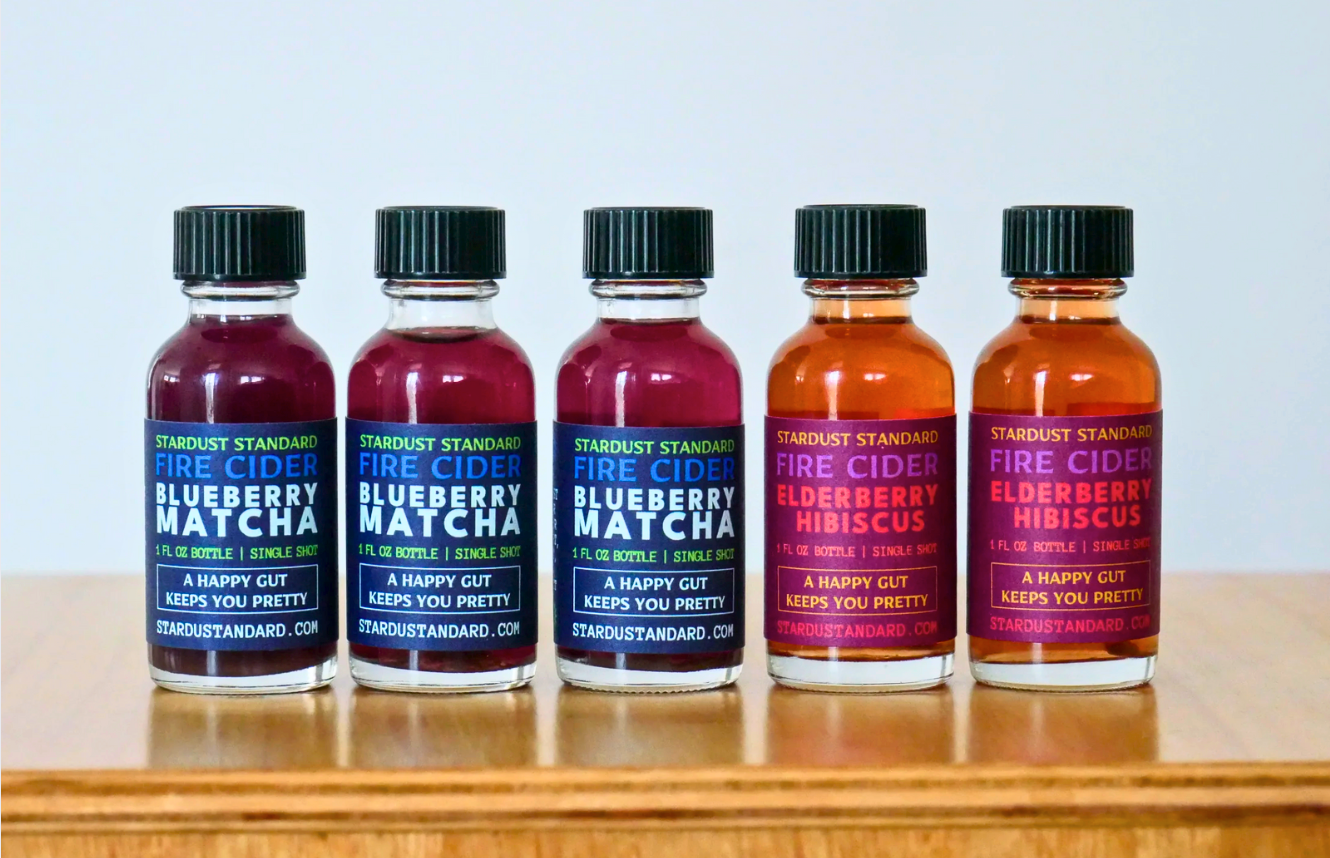 Blueberry Matcha Fire Cider