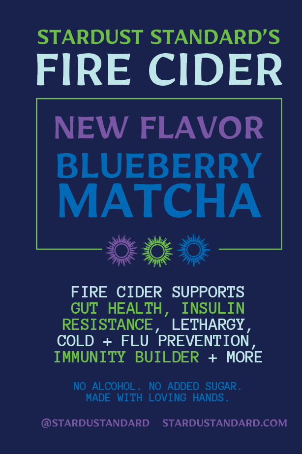 Blueberry Matcha Fire Cider